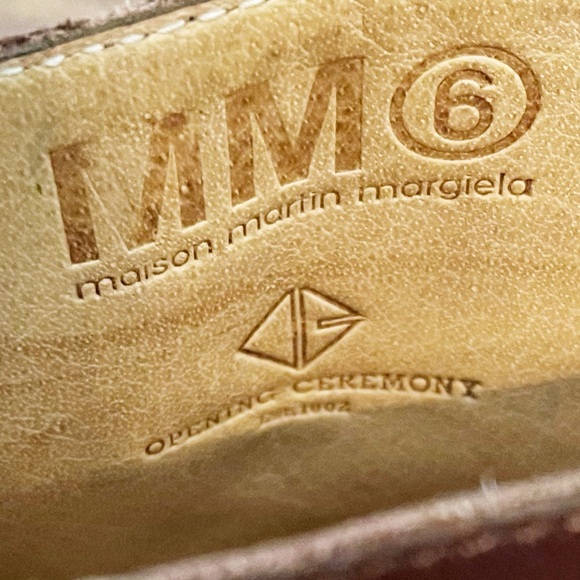 Maison Martin Margiela MM6 x Opening Ceremony Brown Leather Ankle Boots Size 38 - Picture 8 of 10